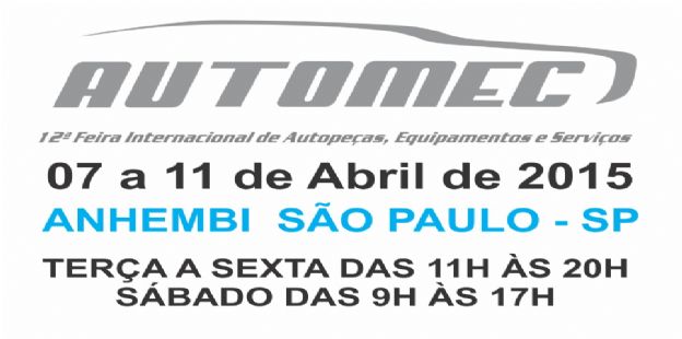 AUTOMEC 2015: 12th International Fair for Automotive Parts, Equipment and Services